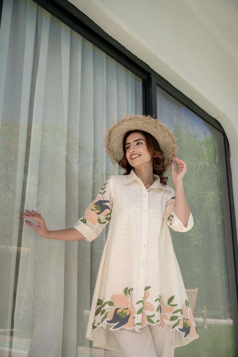 Cotton Dobi Suit with Colorful Thread Embroidery co-ord set