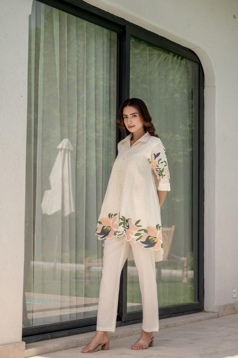 Cotton Dobi Suit with Colorful Thread Embroidery co-ord set